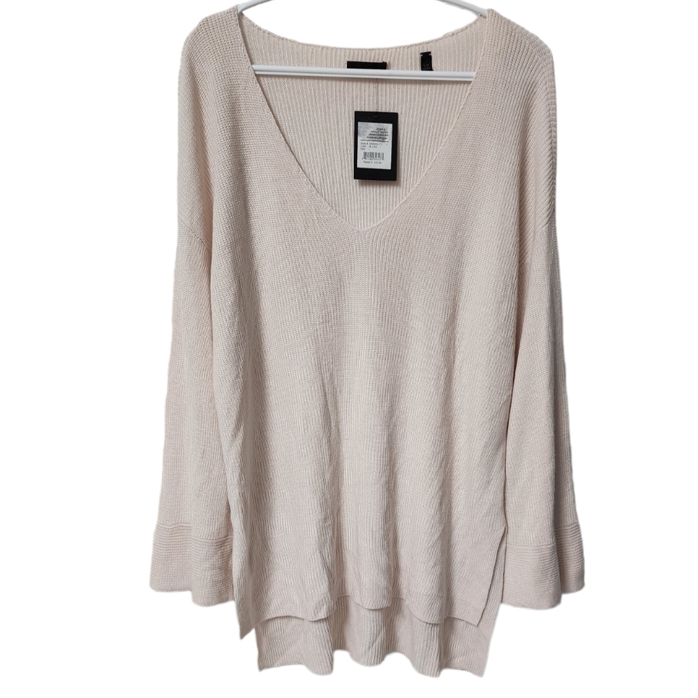 Nwt! ATM Anthony Thomas Melillo Hi-Low sweater in Blush Pink - Large - Picture 3 of 10